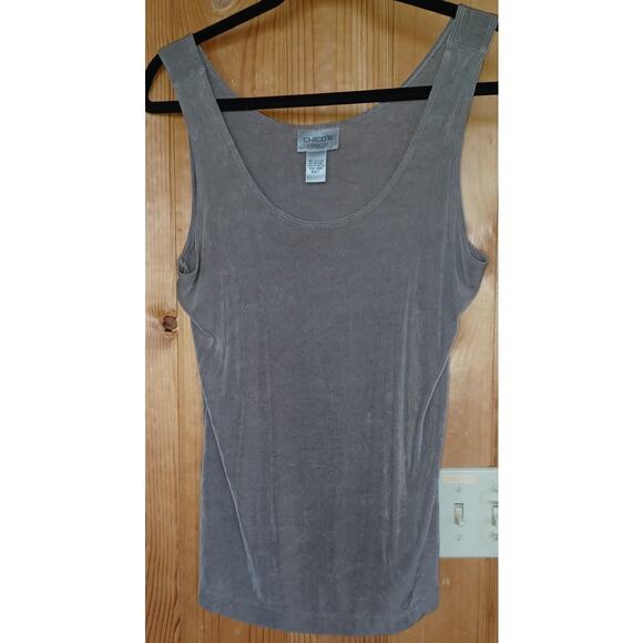 Chico's Travelers Slinky Knit Layering Tank Top Deep Rum Caramel Size Medium - Picture 1 of 6